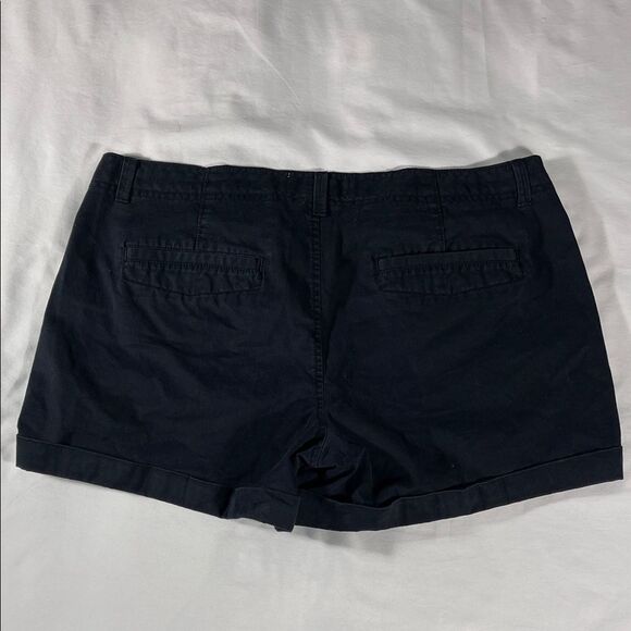 Old Navy womens black Perfect 3.5" Shorts flat front chino shorts - size 14 - Picture 3 of 9